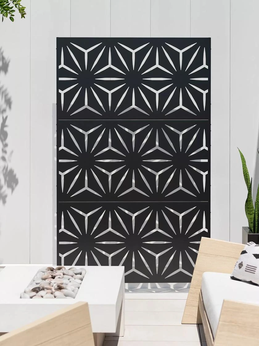 Veradek 3-Panel Privacy Screen Set, Star