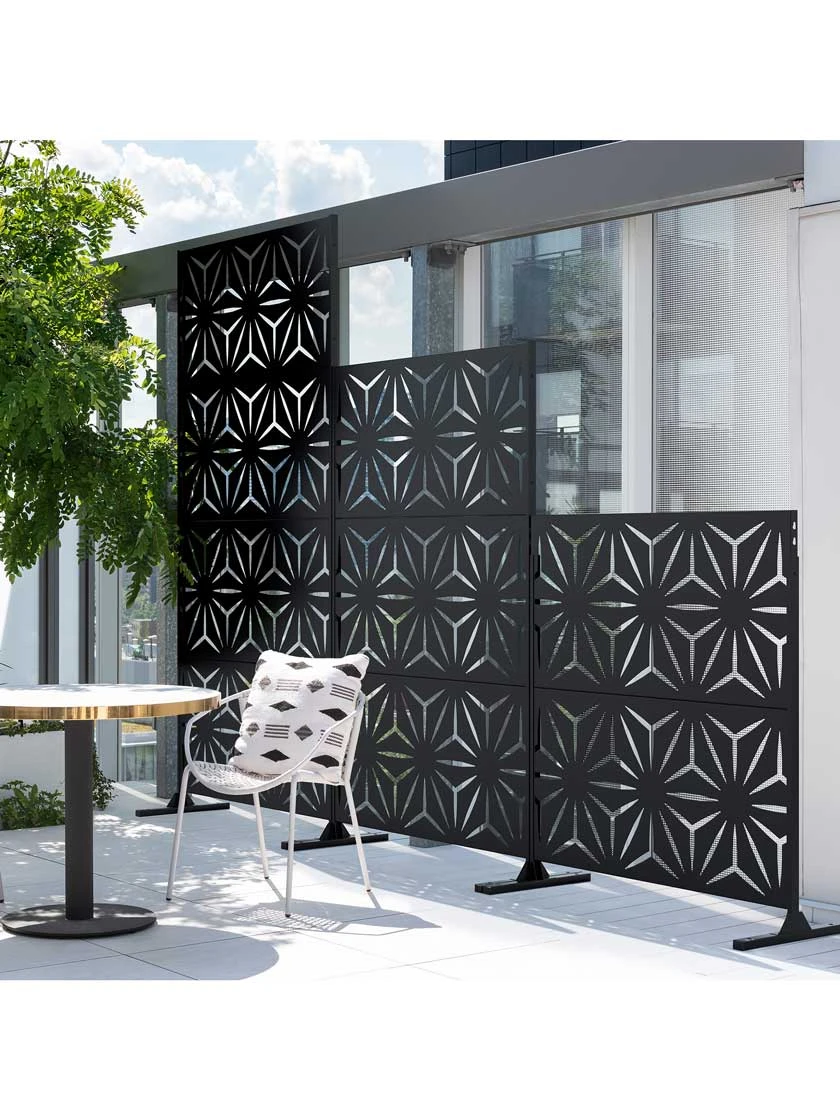 Veradek 2-Panel Privacy Screen Set, Star - Image 3