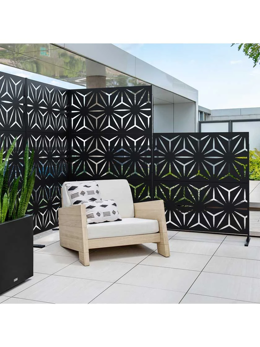 Veradek 2-Panel Privacy Screen Set, Star - Image 5