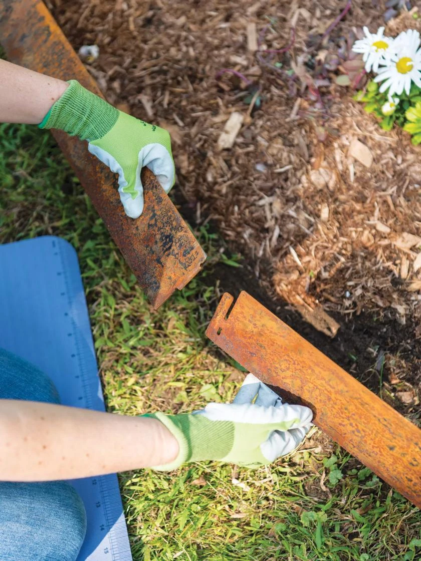 Corten Steel Edging 5" H, Set Of 3 - Image 4