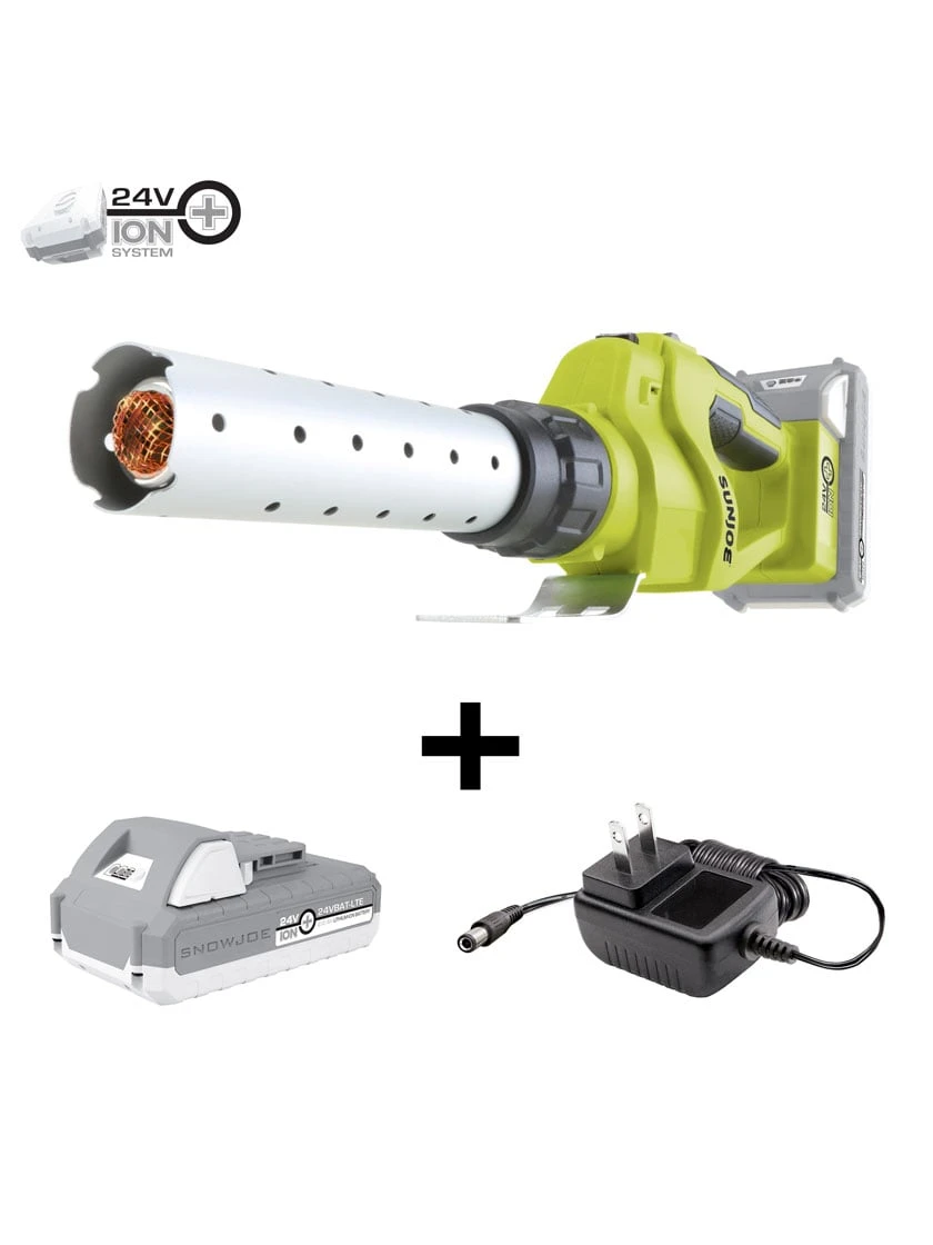 Sun Joe® 24-Volt 2.0Ah Cordless Elec. 1292-Degree Fire Starter, For Charcoal Grills - Image 5