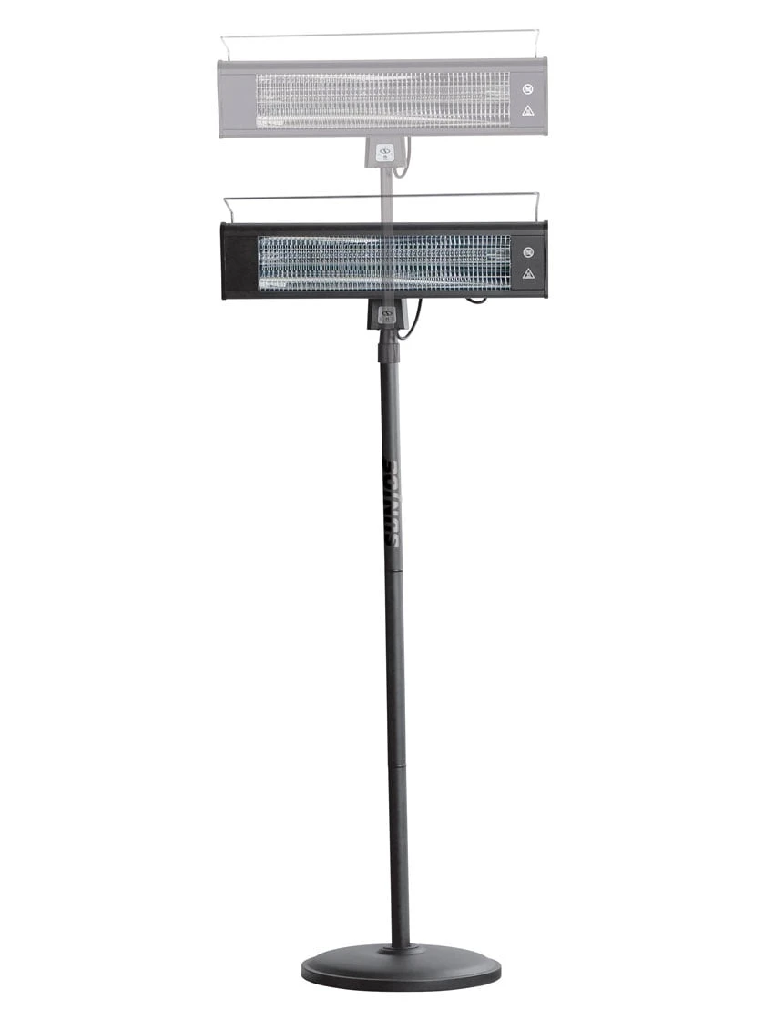 Sun Joe® 1500W Elec. Infrared OD Patio Heater, Adjust Ht. Range, W/Wall Bracket & Cover - Image 6